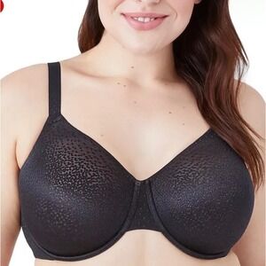 NWOT Wacoal Women's Back Appeal Seamless Underwire Bra Black 40H